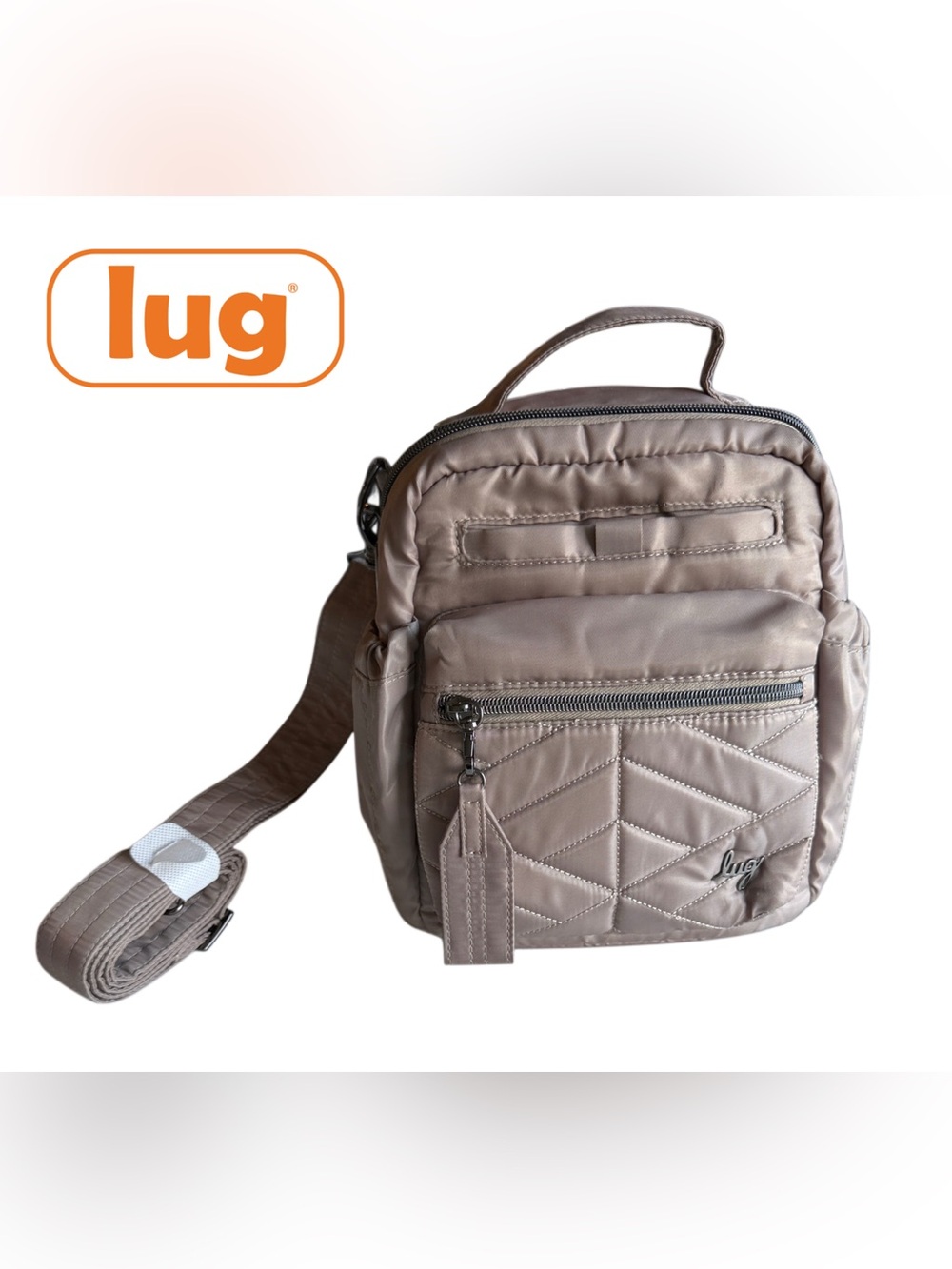 Lug Alpine Crossbody Bag Sand Taupe Excellent Condition